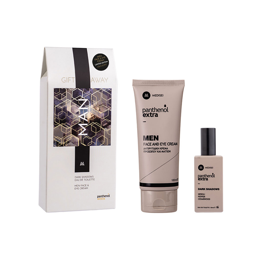 PANTHENOL EXTRA - PROMO PACK MAN Dark Shadows Eau de Toilette- 50ml & Face & Eye Cream (limited edition) - 100ml